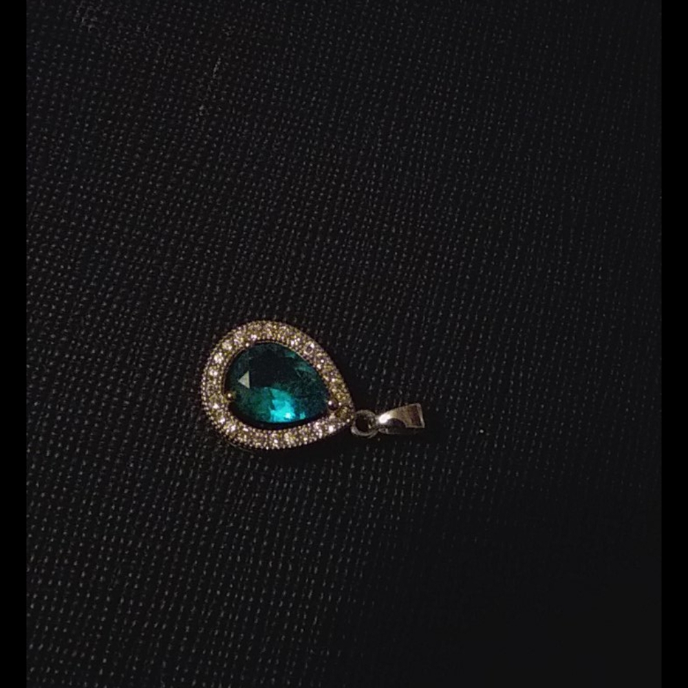 Blue Topaz & Diamond Charm 💎